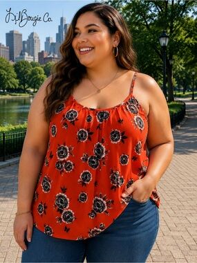Torrid Floral Cami Top – Size 1 (14/16) Like New
